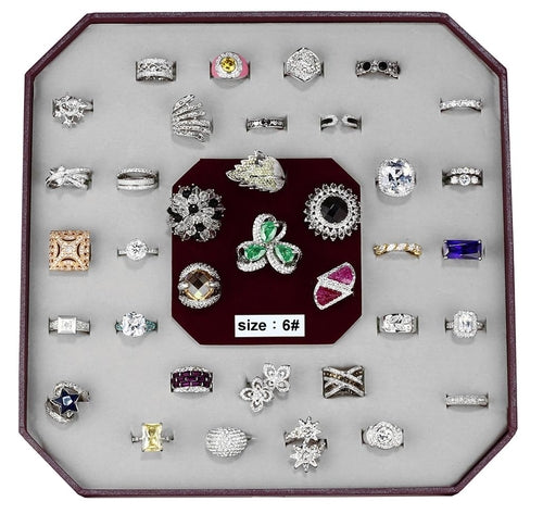 VK-004-SIZE6 - Assorted Brass Ring with Assorted in Assorted