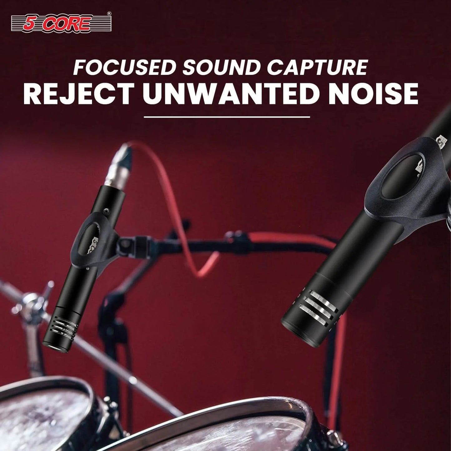 5Core Instrument Microphone Professional XLR Cardioid Pencil Stick